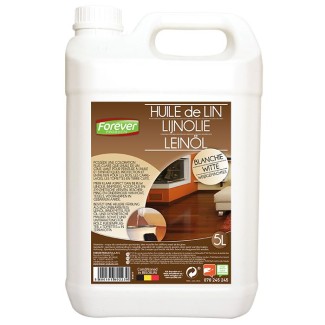 Huile lin blanchie 5l
