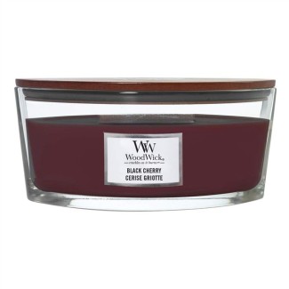 WoodWick - black cherry ellipse candle
