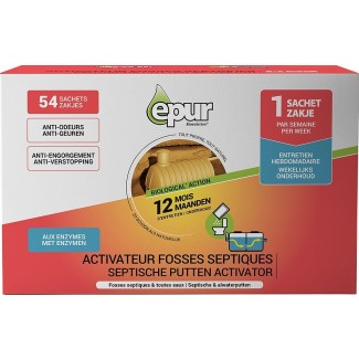 Activateur biologique pour fosse septique 1 an - 54 doses