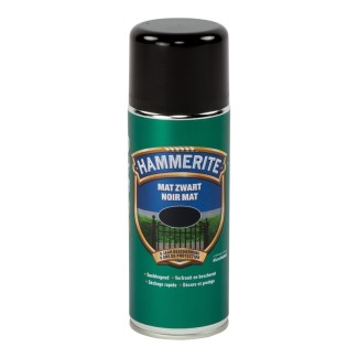 Hammerite laque en spray métal mat noir 400ml