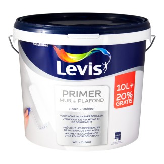Levis primer  mur plafond blanc 10l+2l