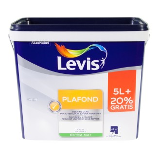 Levis plafond blanc  5l+1l