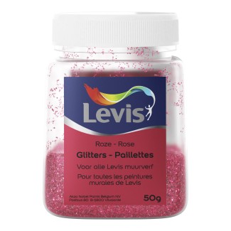 Levis paillettes mur - rose 50gr