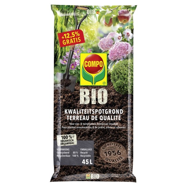 Compo bio terreau de qualite 40l+12.5%gratis