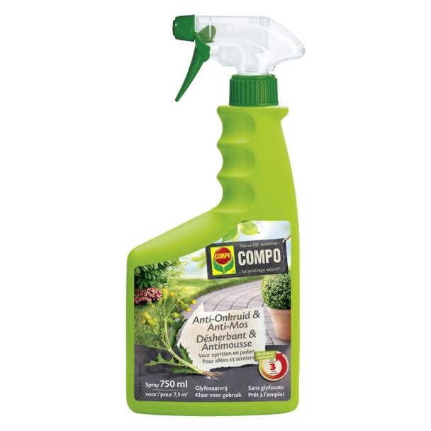Compo bio desherbant/anti-mousse spray 750ml
